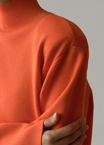 Kristy Flare Sleeve Knit Turtleneck Sweater