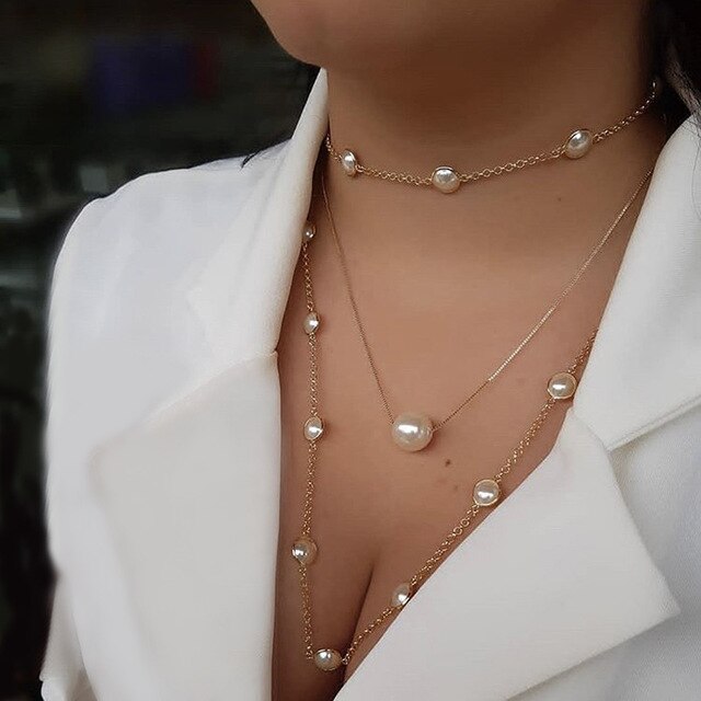 Kincaid Long Pearl Necklace