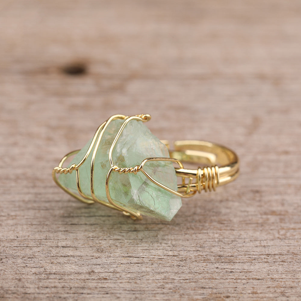 What a Gem Luxury Natural Gemstone Gold Ring