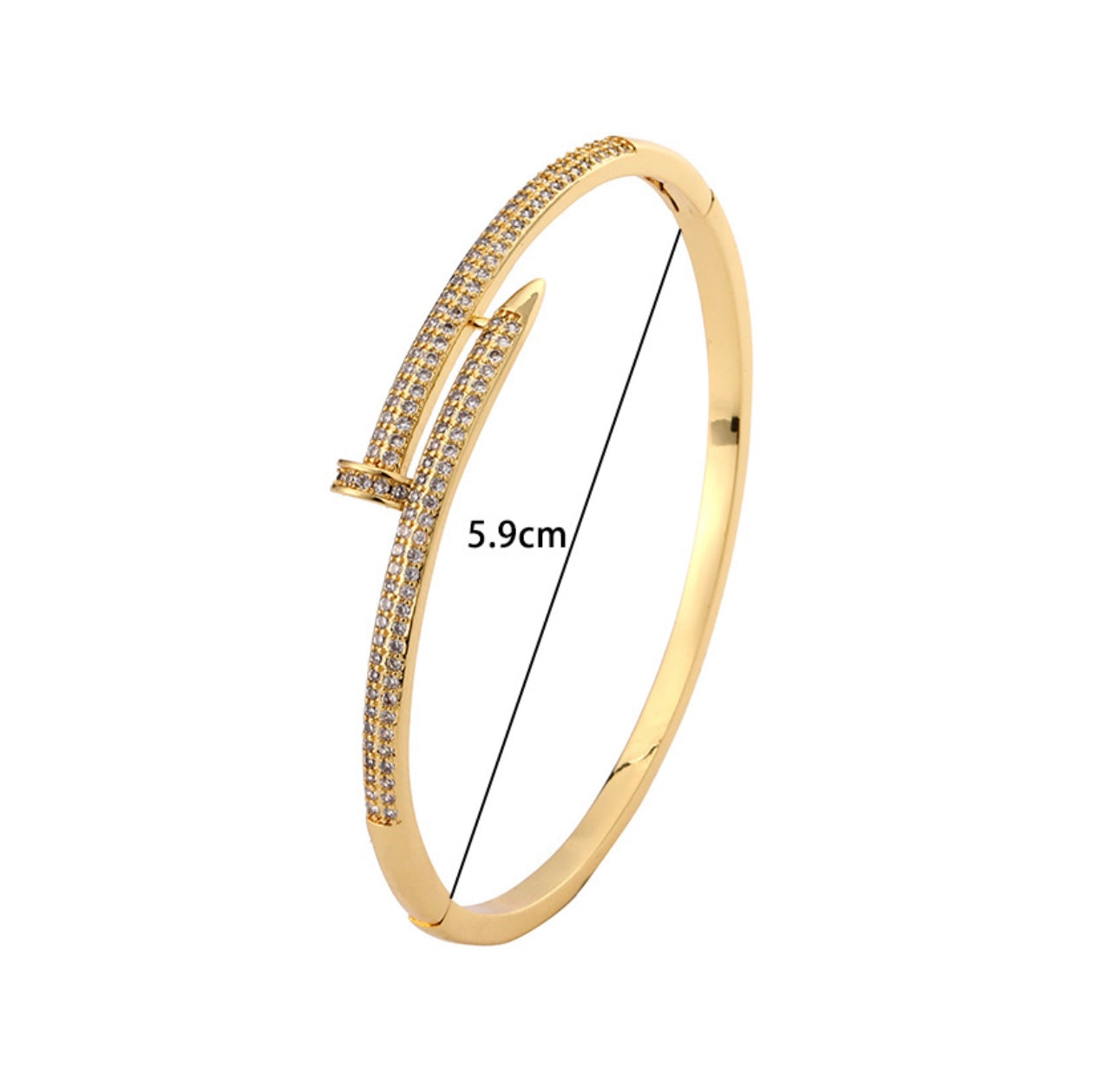 Carter Gold Luxury Nail Bracelet
