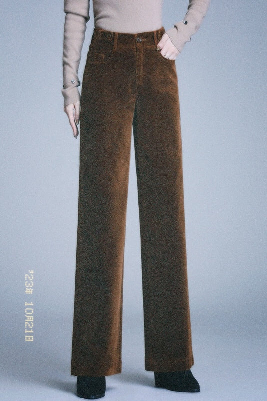 Mallie Corduroy Wide Leg Vintage Inspired Trousers