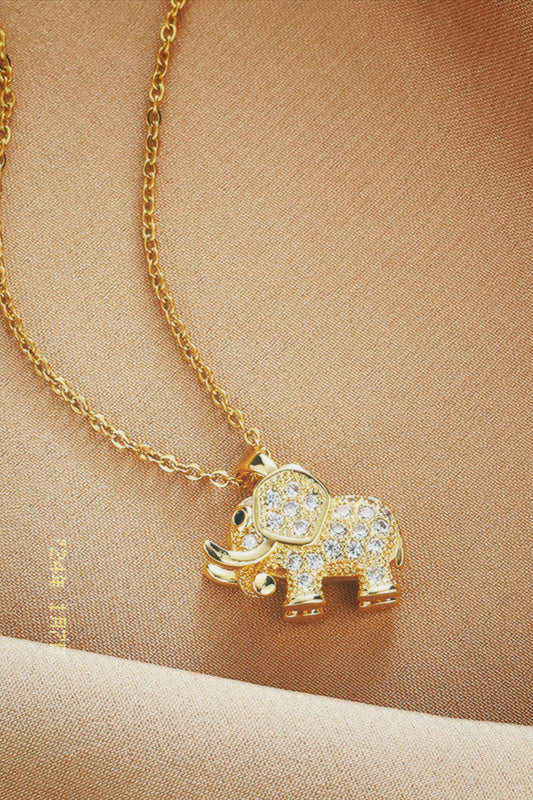 Reece Elephant Pendant Necklace